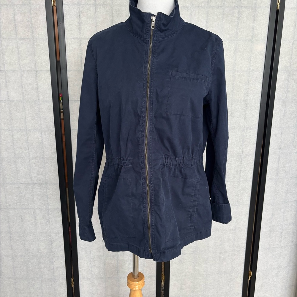 LOFT Outlet Navy Blue Utility Jacket - Effortless Casual Style! 🌟
